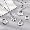 5Pcs 5 Styles 304 Stainless Steel Pendants STAS-PH0006-79-2