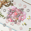 Alloy Rhinestone/Resin European Beads MPDL-SC0001-11A-6