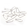 Brass Hoop Earrings Findings Kidney Ear Wires EC221-4