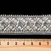 Polyester Flower Lace Trims OCOR-A007-30-2