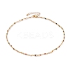 Faceted Round Natural Tourmaline Beaded Necklaces NJEW-JN03215-02-1
