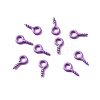 Stoving Varnish 100Pcs Iron Screw Eye Pin Peg Bails FIND-WH0036-29F-1