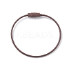 Baking Paint Stainless Steel Cable Wire Keychain AJEW-WH0413-15K-1