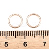 Brass Closed Jump Rings KK-D257-01RG-01-3