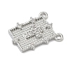 Brass Micro Pave Cubic Zirconia Pendants KK-C156-26P-2