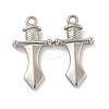 Non-Tarnish 304 Stainless Steel Pendants STAS-N103-134P-1