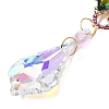 Alloy Rhinestones & Glass Charm Suncatchers HJEW-E013-01G-A-2
