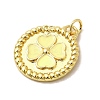 Brass Enamel Pendants KK-I378-20G-B-3