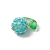Glass Seed Beads Pendants PALLOY-MZ00592-06-4