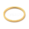 Ion Plating(IP) 304 Stainless Steel Simple Plain Band Finger Ring for Women Men RJEW-F152-05G-F-2