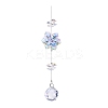 Glass Flower Hanging Ornaments PW-WG452EB-03-1
