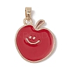 Fruit Alloy Enamel Pendants PALLOY-JF02697-3