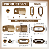 40Sets Iron Baseball Hat Cap Buckle Strap Clasp Clip Kit FIND-BC0014-10AB-2