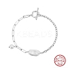 925 Sterling Silver Charm Bracelets BJEW-D343-02P-2