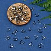 60Pcs 6 Styles 304 Stainless Steel Snap on Bails STAS-YW0002-83-5