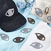 16Pcs 2 Colors Eye Hotfix Rhinestone DIY-GA0006-44-4
