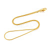 Brass Round Snake Chain Necklaces NJEW-R171-02-2