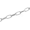 Iron Paperclip Chains CH-R025-13x6mm-P-1