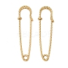 304 Stainless Steel Safety Pins Brooch Findings STAS-K252-11E-G-1