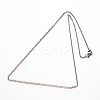 Non-Tarnish 304 Stainless Steel Cable Chain Necklaces NJEW-M124-02P-01-2