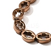 Electroplated Synthetic Non-magnetic Hematite Beads Strands G-L613-Z01-01D-3