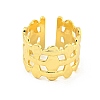 304 Stainless Steel Fence Open Cuff Ring RJEW-G321-04G-2