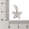 Rack Plating Brass Micro Pave Clear Cubic Zirconia Pendants KK-B093-02H-P-3