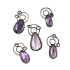 Natural Amethyst Big Pendants G-L623-01R-1