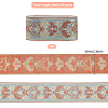 Ethnic style Embroidery Polyester Ribbons OCOR-WH0079-25C-2