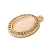 Brass Micro Pave Clear Cubic Zirconia Pendants KK-Z066-06G-01-2
