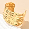 304 Stainless Steel Cuff Bangles for Women AJEW-P127-21G-3