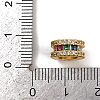 Brass Cubic Zirconia European Beads KK-L236-10G-3