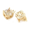 Rack Plating Brass Micro Pave Clear Cubic Zirconia Beads KK-F089-35G-01-2