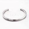 Tarnish Resistant 304 Stainless Steel Cuff Bangles BJEW-D434-05P-1