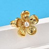 Flower Brass Finger Rings for Women LS-RJEW-S622-05G-1