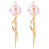 2Pcs Jellyfish Glass Big Pendants EJEW-TAC00009-1