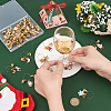 Christmas Theme Alloy Enamel Wine Glass Charms AJEW-AB00024-3