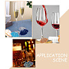 BENECREAT 18Pcs 18 Colors Polycotton Tassel Fan Shape Wine Glass Charms AJEW-BC0003-93-7