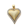 Brass Micro Pave Cubic Zirconia Pendants KK-A266-04F-G-1