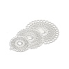 Rack Plating Brass Filigree Big Pendants KKC-K001-07P-3