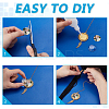 DIY Brass Graduation Cap Photo Pendant Decoration & Stainless Steel Brooches Making Kits HJEW-GA00052-01-3