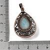 Natural Flower Amazonite Pendants G-A297-05R-11-3