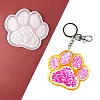 DIY Dog Paw Print Pendant Silicone Molds PW-WG99751-01-1