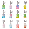 12Pcs Bear Resin Stethoscope Pendant Decorations HJEW-OC00160-6