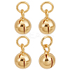 4Pcs 925 Sterling Silver Plain Bell Charms FIND-BC0014-30B-1