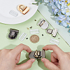 4 Bags 4 Colors Arch Shaped Alloy Purse Locks FIND-NB0006-43-3