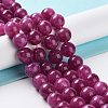 Dyed Natural Malaysia Jade Beads Strands X-G-G021-02C-03-2