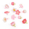 48Pcs Resin Flower & Iron Push Pins Set AJEW-TAC00050-4