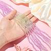 10 Strands Transparent Gradient Color Glass Beads Strands GLAA-CJ0002-09A-4