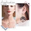 8Pcs 8 Colors Gemstone Pendants G-SC0002-21R-6
